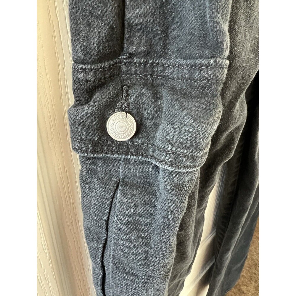 S.O.N.G. Jeans 90’s Boyfriend Cargo Jeans Black Size 7/28 100% Cotton School - Picture 11 of 13